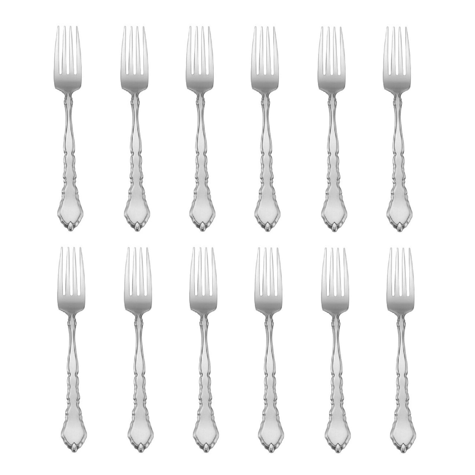 Satinique 18/8 Stainless Steel Dinner Fork (Set of Twelve)
