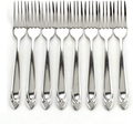 Set of 8 Stainless Steel Dinner Forks Heavy Duty Flatware Forks Set